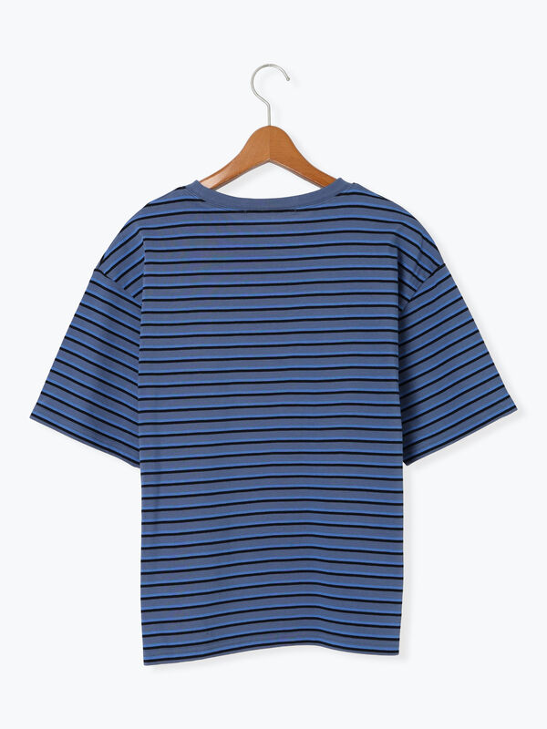 セール】 マルチボーダーTシャツ（ベージュ/イエロー/ネイビー