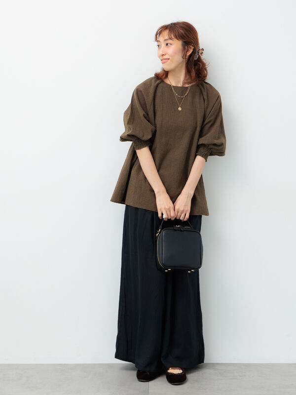 美品 〈H〉RAYON NAYLON EASY WIDE PANTS ブラウン エイチ ビューティー＆ユースのイージーパンツの商品一覧