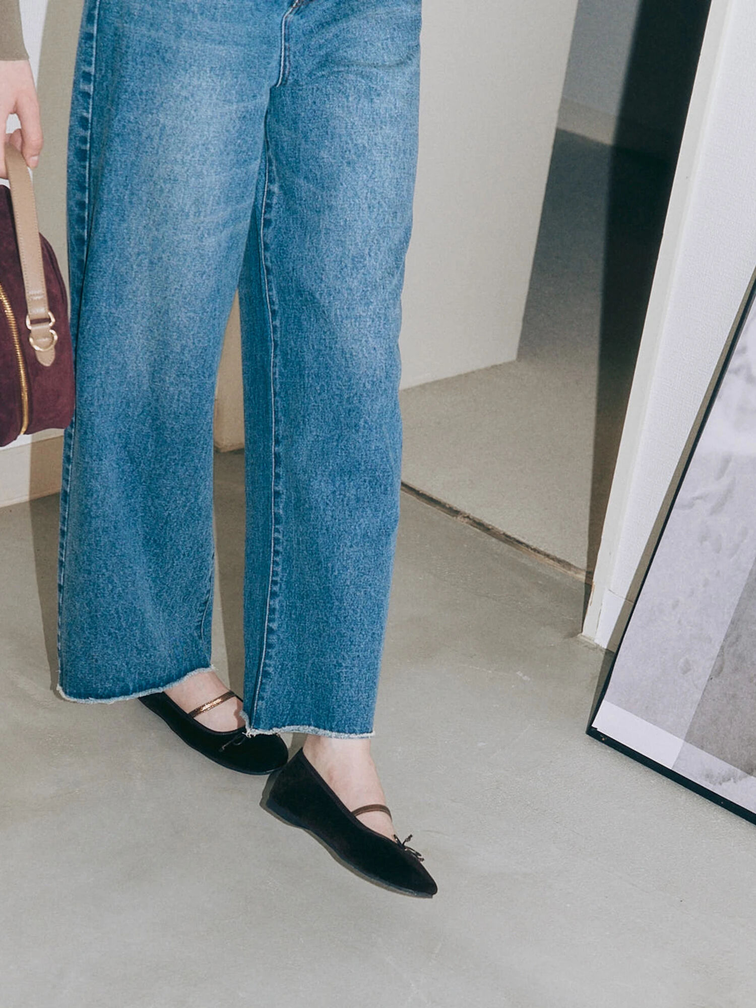 カットオフストレートデニムパンツ《2025autumn catalog item