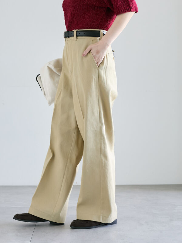 セール】 ストレートチノパンツ《2025autumn catalog item》（ブラック