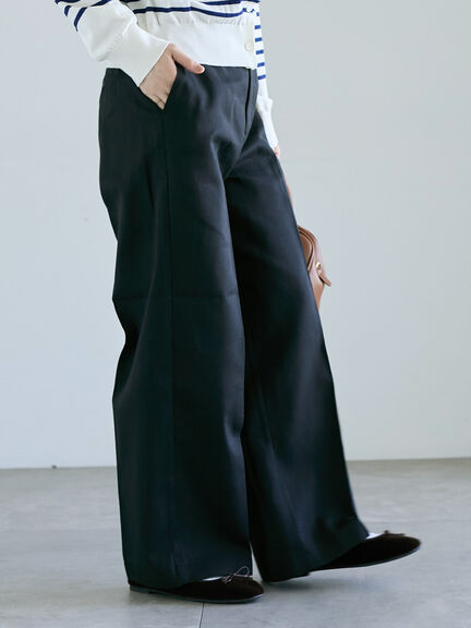 ストレートチノパンツ《2025autumn catalog item》（ブラック/ベージュ/ブラウン）｜Lugnoncure（ルノンキュール）通販