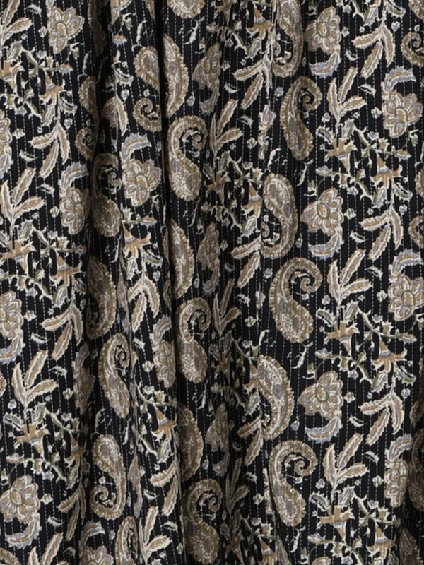 セール】 ペイズリー柄コットンギャザースカート（オフホワイト