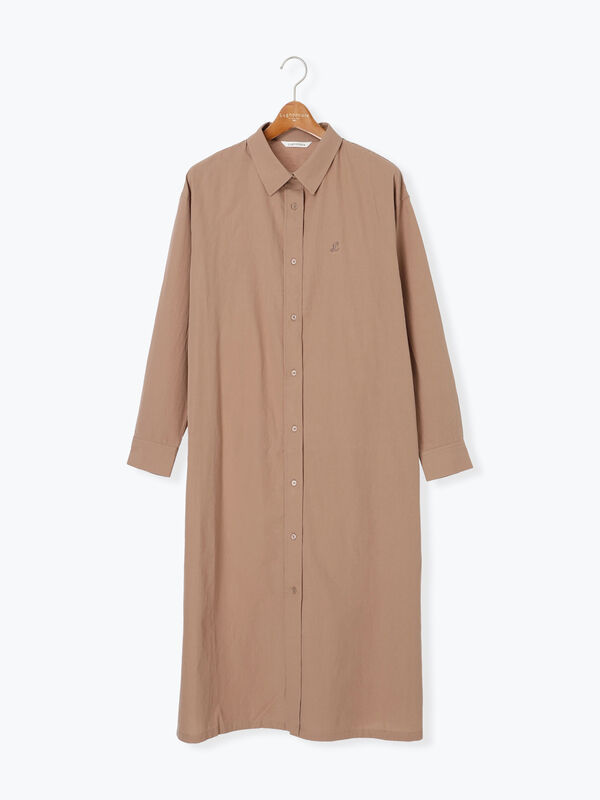 オブリ　ベージュシャツワンピース　0サイズ ベージュシャツワンピース【残りわずか】 | ALL ITEM | OBLI