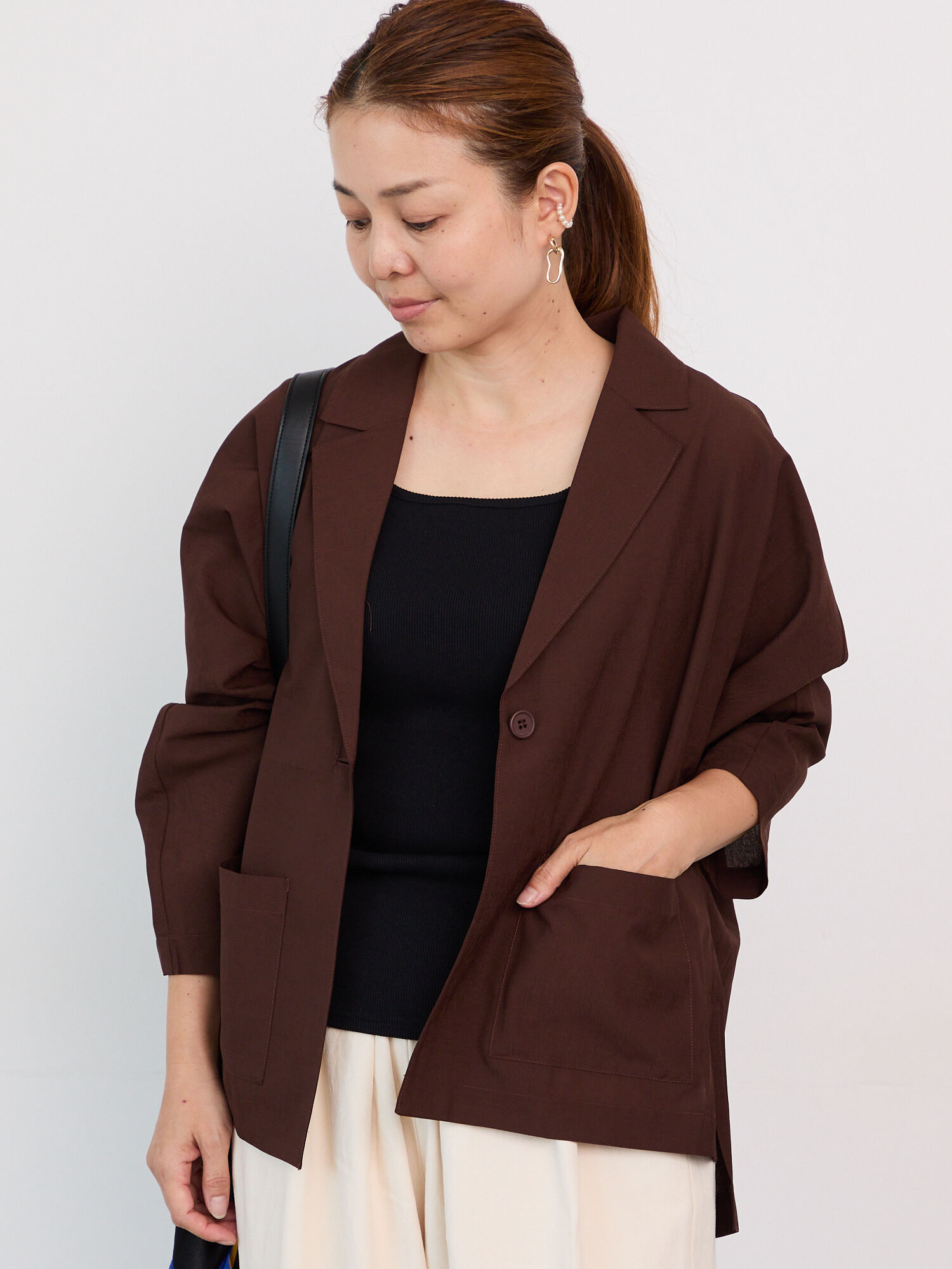 セール】 シアードルマンテーラードジャケット（ブラック