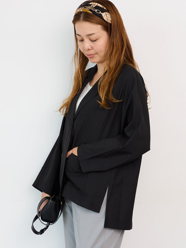 セール】 シアードルマンテーラードジャケット（ブラック