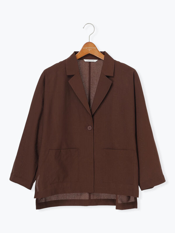 セール】 シアードルマンテーラードジャケット（ブラック/ベージュ