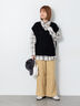 バックサテンベイカーパンツ《2025autumn catalog item》(ブラック/ベージュ/カーキ)|Lugnoncure(ルノンキュール)通販