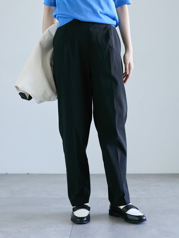 セール】 ストレッチテーパードパンツ（グレー/ブラック/ベージュ