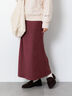 スウェード調バイアススカート《2025autumn catalog item》(レッド)|Lugnoncure(ルノンキュール)通販