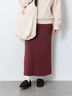 スウェード調バイアススカート《2025autumn catalog item》(レッド/ベージュ/ブラウン)|Lugnoncure(ルノンキュール)通販