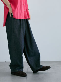 セール】 アソートコクーンイージーパンツ（オフホワイト/ブラック