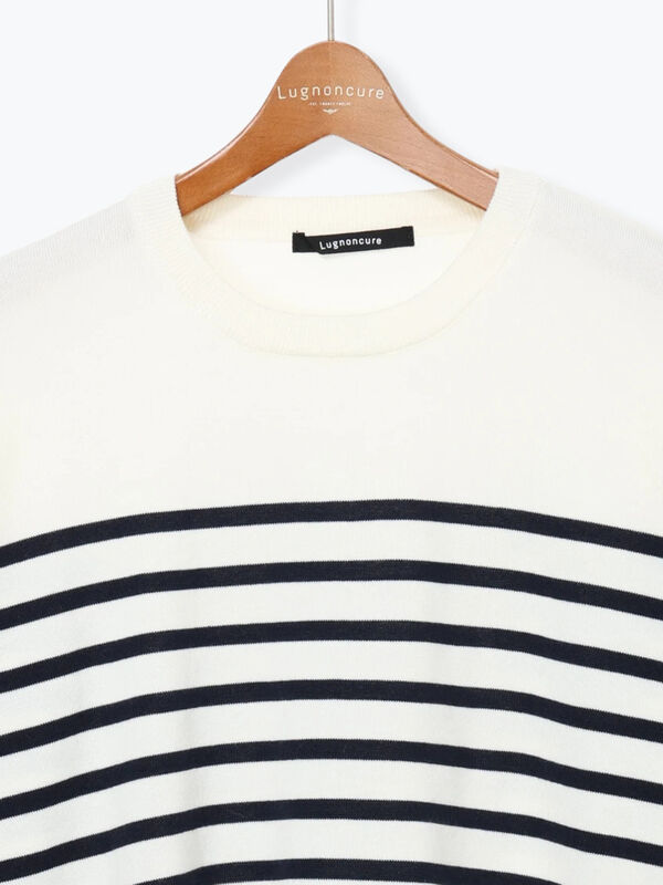 セール】 無地/柄アソートクルーネックニット（オフホワイト/グレー