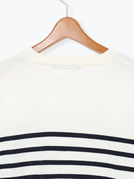 無地/柄アソートクルーネックニット（オフホワイト/グレー/チャコールグレー/パープル）｜Lugnoncure（ルノンキュール）通販