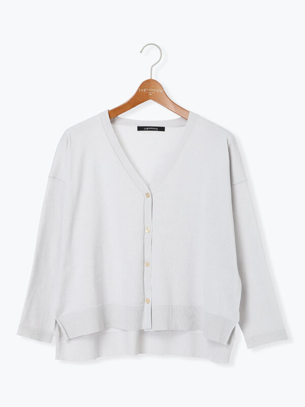 セール】 無地/柄アソートVネックカーディガン（オフホワイト/グレー