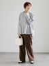 無地/柄アソートレギュラーオーバーシャツ(オフホワイト/ブラック/ベージュ/ネイビー)|Lugnoncure(ルノンキュール)通販