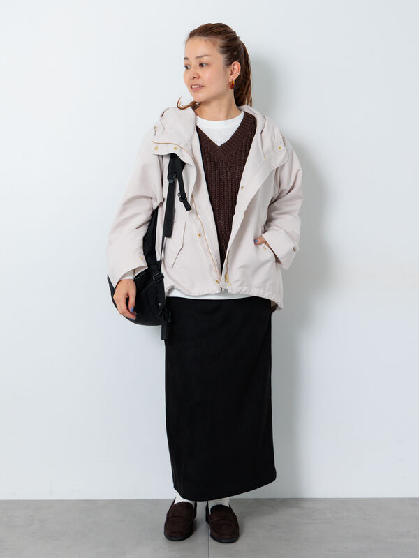 セール】 【撥水】マウンテンパーカー（オフホワイト/モカ