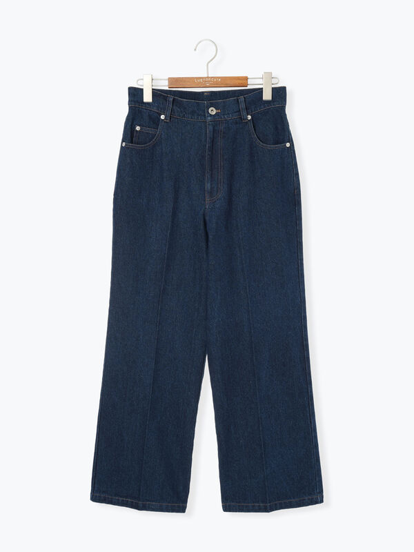 Grapepopper ストレートデニム センタープレスストレートデニムパンツ《2025autumn catalog