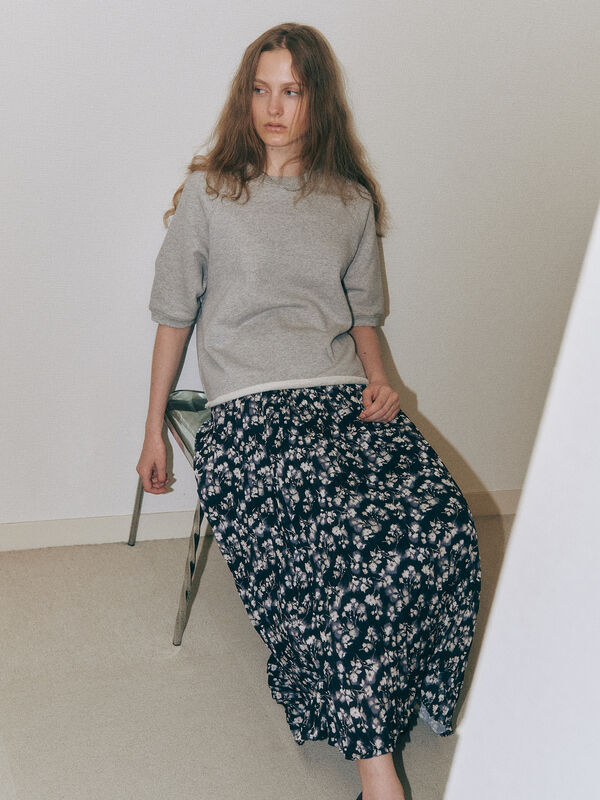 セール】 花柄クリンクルギャザースカート《2025autumn catalog item