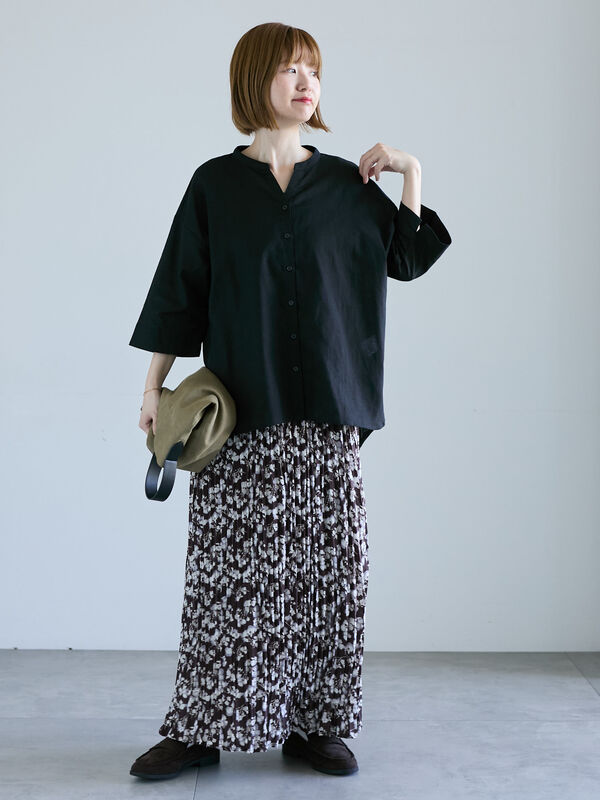 セール】 花柄クリンクルギャザースカート《2025autumn catalog item