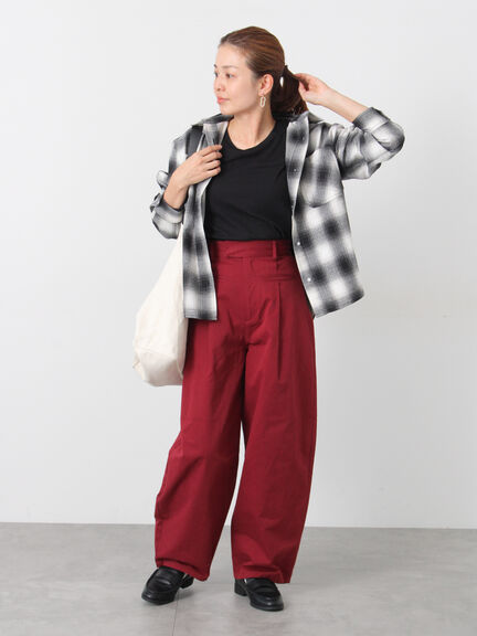 柄アソートネルチェックオーバーシャツ（オフホワイト/ブラック/マスタード/ネイビー）｜Lugnoncure（ルノンキュール）通販