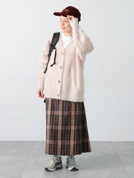 無地/ボーダー天竺長袖カットソー（オフホワイト/ホワイト/チャコールグレー/ベージュ）｜Lugnoncure（ルノンキュール）通販