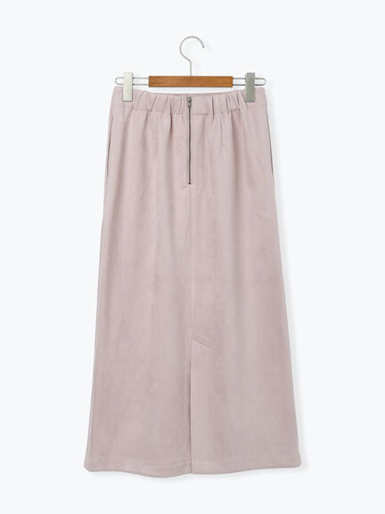 【選べる着丈】スウェード調タイトスカート（グレー/ブラック/ピンク/ブラウン）｜Lugnoncure（ルノンキュール）通販