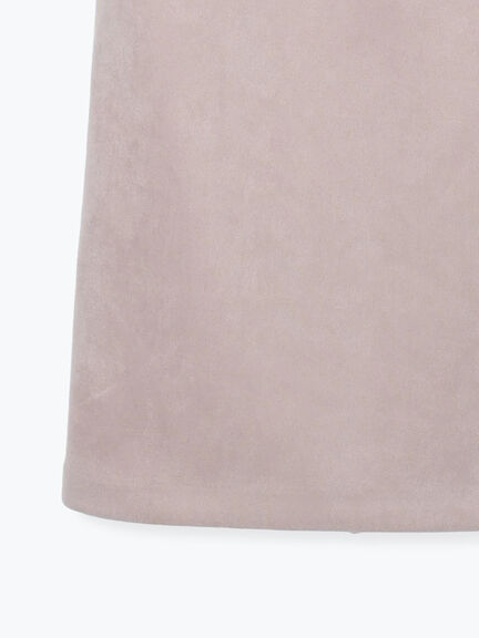 【選べる着丈】スウェード調タイトスカート（グレー/ブラック/ピンク/ブラウン）｜Lugnoncure（ルノンキュール）通販