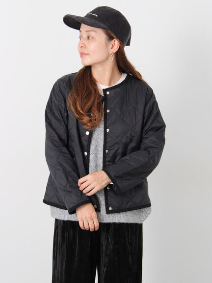 パッカブルノーカラーブルゾン（チャコールグレー/ブラック/ベージュ/ブラウン）｜Lugnoncure（ルノンキュール）通販