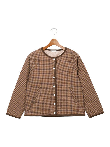 パッカブルノーカラーブルゾン（チャコールグレー/ブラック/ベージュ/ブラウン）｜Lugnoncure（ルノンキュール）通販