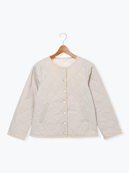 パッカブルノーカラーブルゾン（チャコールグレー/ブラック/ベージュ/ブラウン）｜Lugnoncure（ルノンキュール）通販