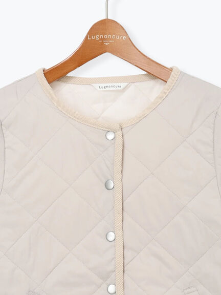 パッカブルノーカラーブルゾン（チャコールグレー/ブラック/ベージュ/ブラウン）｜Lugnoncure（ルノンキュール）通販