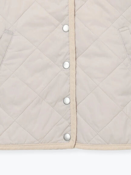 パッカブルノーカラーブルゾン（チャコールグレー/ブラック/ベージュ/ブラウン）｜Lugnoncure（ルノンキュール）通販