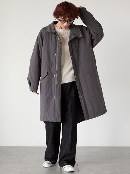 求心柄編みクルーネックニット（オフホワイト/チャコールグレー/ブラック/ピンク/グリーン）｜Lugnoncure（ルノンキュール）通販