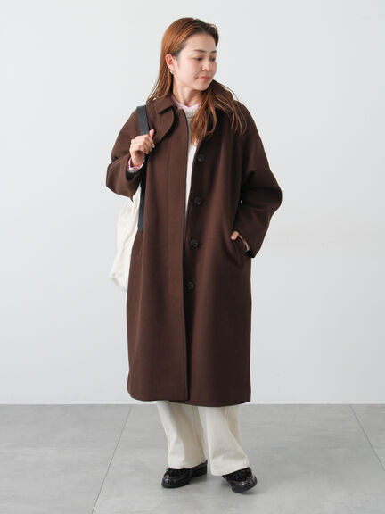 ウール混ふわふわクルーネックニット（グレー/ベージュ/オレンジ/ブルー/ネイビー）｜Lugnoncure（ルノンキュール）通販