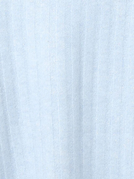 ラメ混ワイドリブニット（グレー/ベージュ/イエロー/サックスブルー）｜Lugnoncure（ルノンキュール）通販