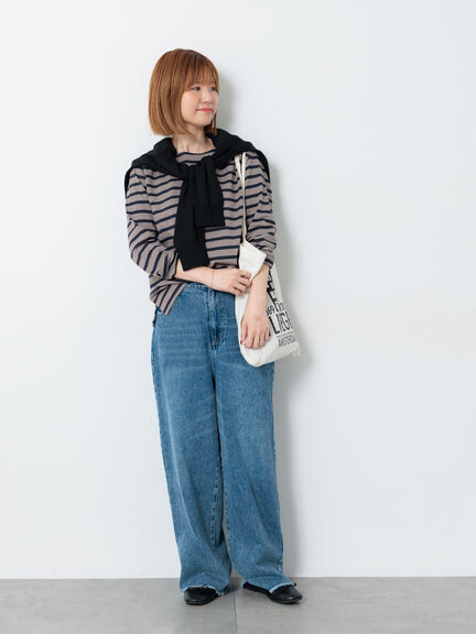 もちもちクルーネックカーディガン（ブラック/レッド/ベージュ/ブルー）｜Lugnoncure（ルノンキュール）通販