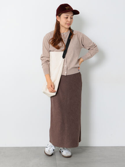 もちもちクルーネックカーディガン（ブラック/レッド/ベージュ/ブルー）｜Lugnoncure（ルノンキュール）通販