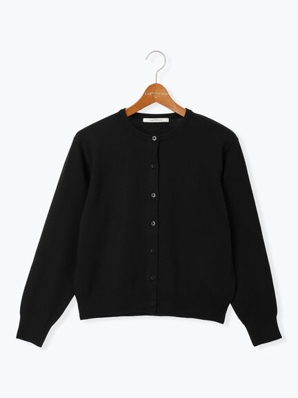 もちもちクルーネックカーディガン（ブラック/レッド/ベージュ/ブルー）｜Lugnoncure（ルノンキュール）通販