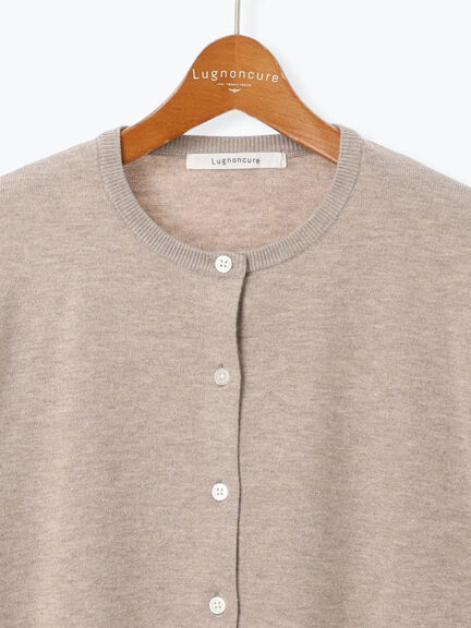 もちもちクルーネックカーディガン（ブラック/レッド/ベージュ/ブルー）｜Lugnoncure（ルノンキュール）通販