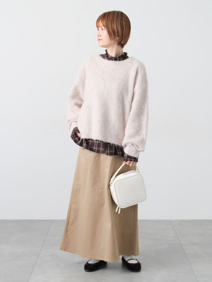 アソートスタンドフリルブラウス（オフホワイト/ブラック/ブラウン/ネイビー）｜Lugnoncure（ルノンキュール）通販