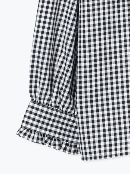 アソートスタンドフリルブラウス（オフホワイト/ブラック/ブラウン/ネイビー）｜Lugnoncure（ルノンキュール）通販