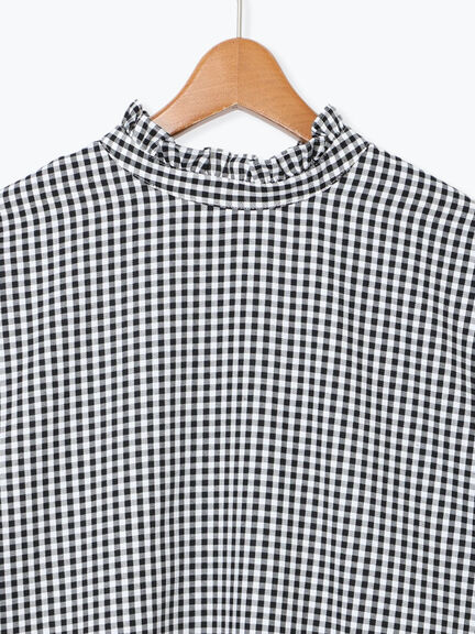 アソートスタンドフリルブラウス（オフホワイト/ブラック/ブラウン/ネイビー）｜Lugnoncure（ルノンキュール）通販