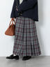 【選べる着丈】チェックキルトスカート（グレー）｜Lugnoncure（ルノンキュール）通販