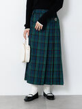 【選べる着丈】チェックキルトスカート（ネイビー）｜Lugnoncure（ルノンキュール）通販