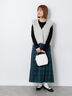 【選べる着丈】チェックキルトスカート（グレー/ベージュ/グリーン/ネイビー）｜Lugnoncure（ルノンキュール）通販
