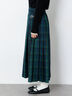 【選べる着丈】チェックキルトスカート（グレー/ベージュ/グリーン/ネイビー）｜Lugnoncure（ルノンキュール）通販