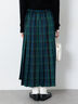 【選べる着丈】チェックキルトスカート（グレー/ベージュ/グリーン/ネイビー）｜Lugnoncure（ルノンキュール）通販
