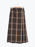 【選べる着丈】チェックキルトスカート（グレー/ベージュ/グリーン/ネイビー）｜Lugnoncure（ルノンキュール）通販