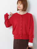 リングドット裏毛カーディガン(レッド)|Lugnoncure(ルノンキュール)通販