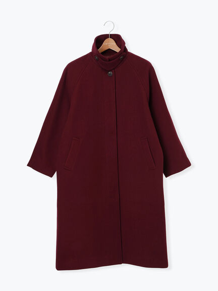 ウールライクステンカラーコート（ボルドー/ブラウン/ネイビー）｜Lugnoncure（ルノンキュール）通販